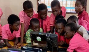 New Life Students Using Asanka Software In Computer Lab